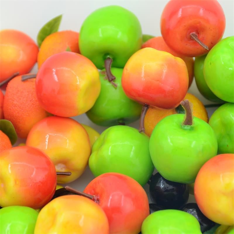 Wholesale BRAND Artificial Fake Foam Fruits And Vegetables Green Apple