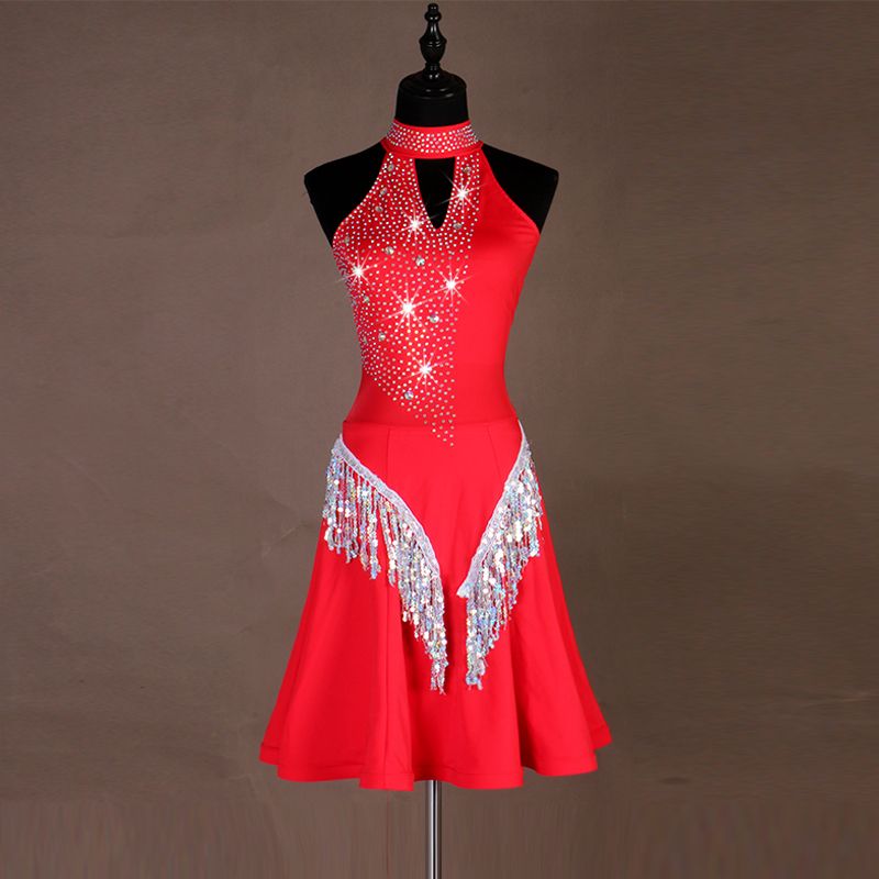 2020 Custom Made Latin Dance Dress Women Salsa Rumba Chacha Dresses