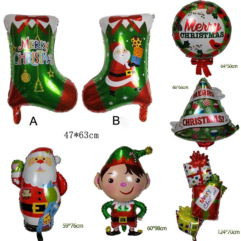 Immagini Di Babbo Natale Animate.Acquista Festa Di Natale Cartone Animato Babbo Natale Albero Di Natale Regalo Stivali Invernali A Forma Di Decorazione Foil Balloon House Store Club A 41 06 Dal Vicky Q Dhgate Com