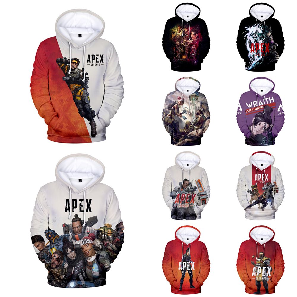 Hot game Apex Legends Hoodie Warm Sporty Sweatshirt Cosplay Jacket Sportswear