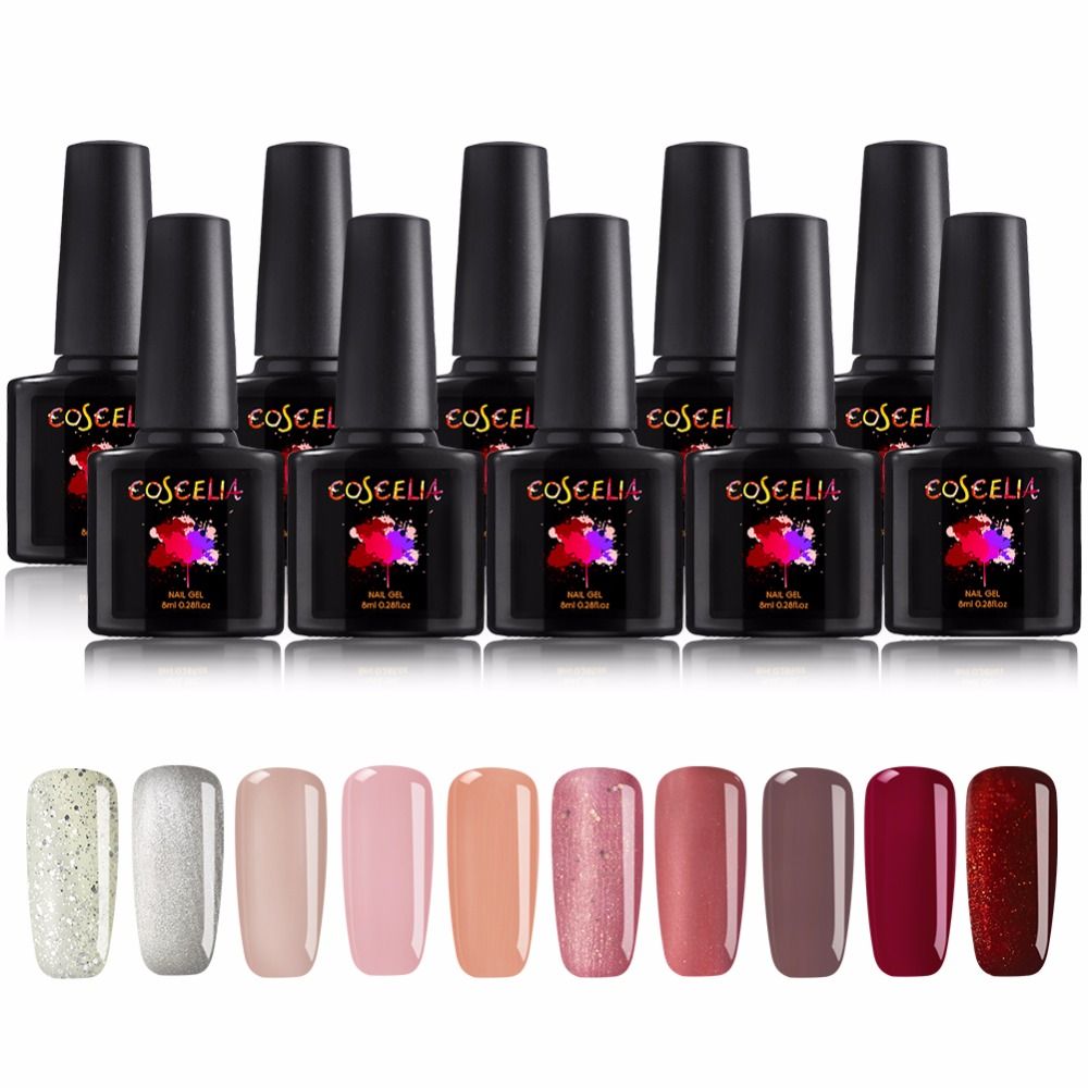 Coscelia Uv Gel Nail Polish Set For Manicure Uv Gel Nail Kit Art Coscelia Uv Gel Nail Polish Set For Manicure Uv Gel Nail Kit Art