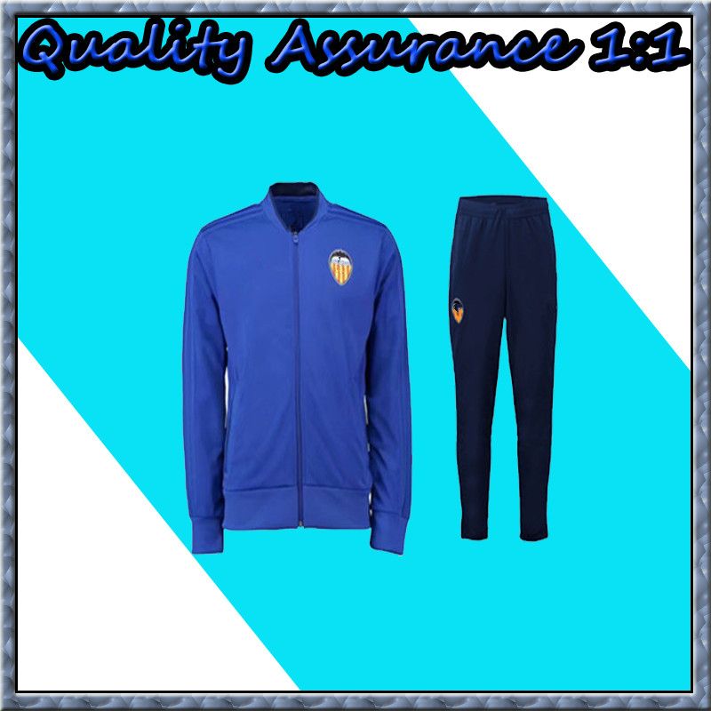 2021 FUTBAL Jacket Valencia 2019 Blue Soccer Jackets,Chandal Valencia