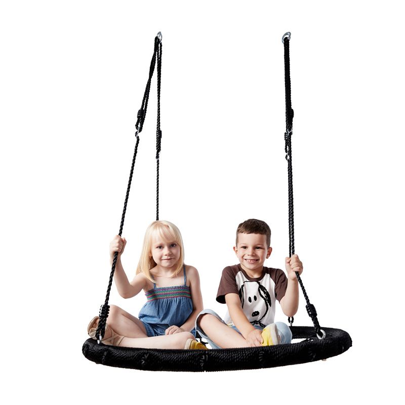 60cm 100cm Kids Outdoor Play Children Outdoor Swings New Style Bird Nest Swing Chair Ropes Knitted