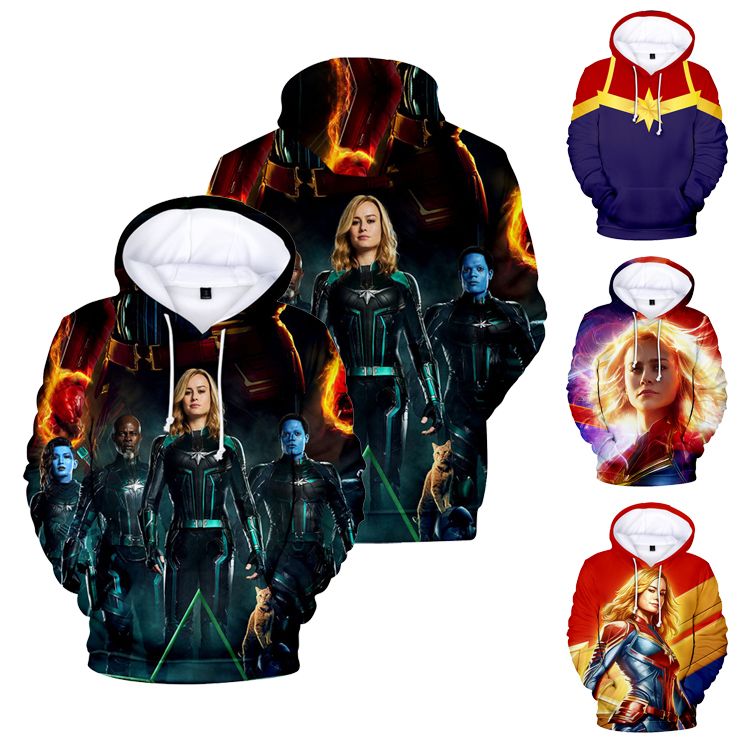 captain marvel hoodie kids