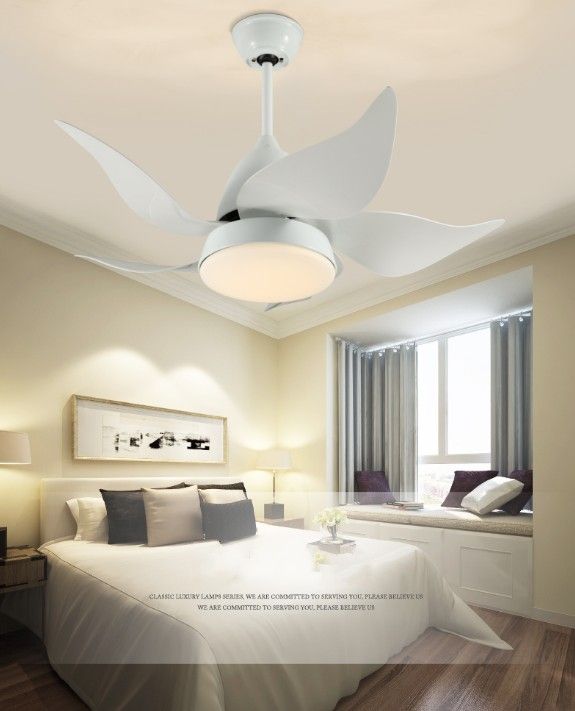 modern ceiling fans contemporary iron led lights living room dinning room  bedroom arylic ceiling fans lamps with remote control llfa