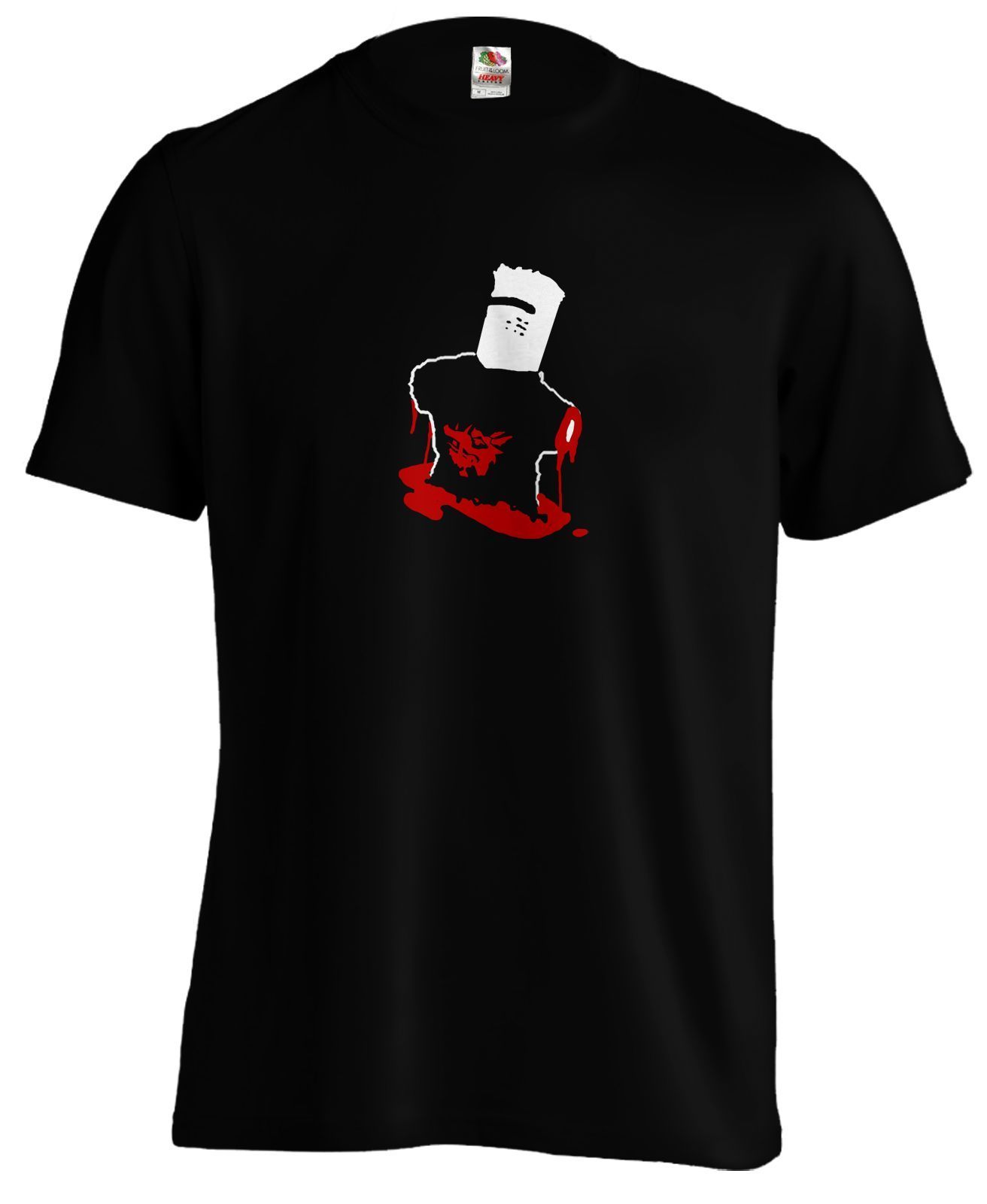 Monty Python Black Knight Scratch Not Pass Comedy Cult Classic Retro Tee