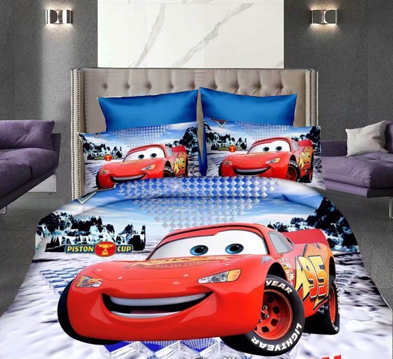 3d New Comforter Cover Spiderman Cars Hero Cotton Marvel Bedding Set Duvet Bed Single Pillowcase Sets