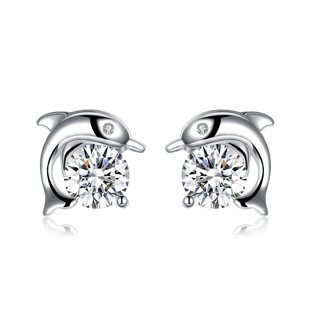 S925 Simple Earrings Young Lady Girls Birthday Valentines Day Gift