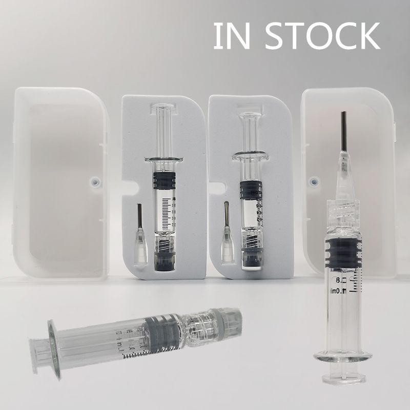 Luer Lock Glass Syringes Gift Packaging 1.0ml Clear Injection With
