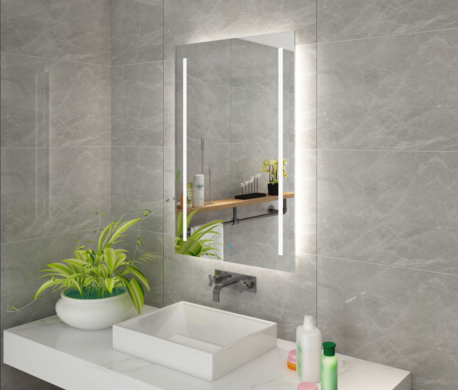 Compre DIYHD Montaje En Pared Llevado Puesto A Contraluz Con Luz De