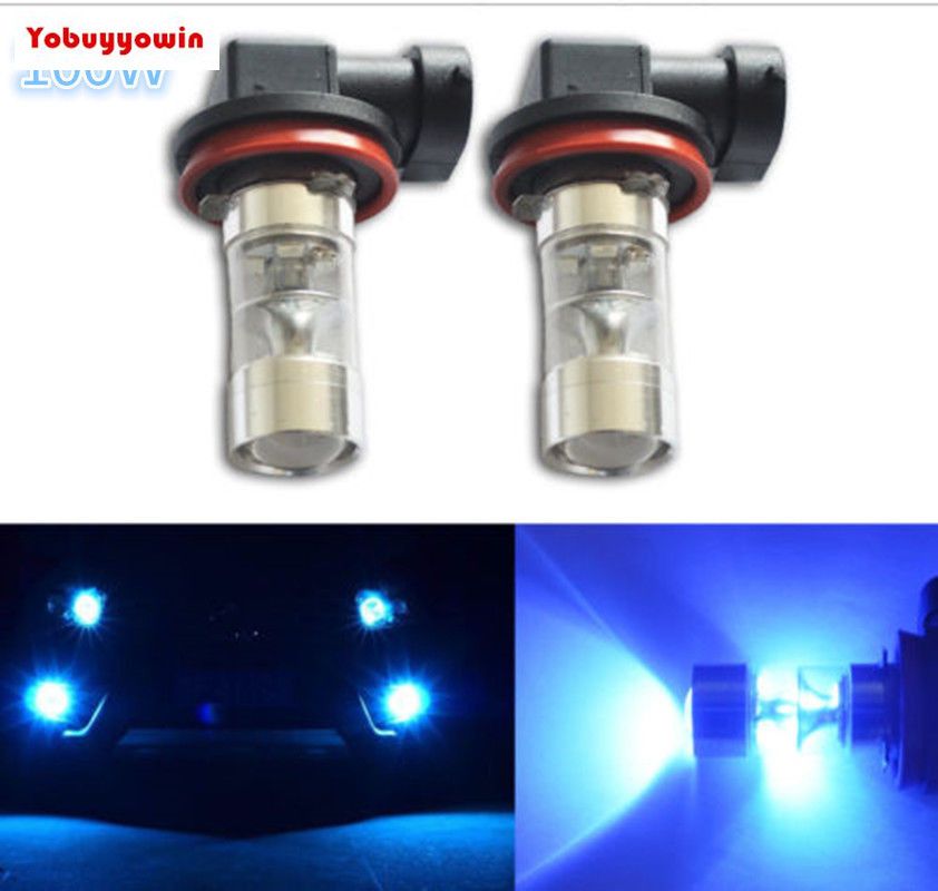 NEW 2PCS 100W LED 9145 H10 4300K YELLOW Projector Fog Light Bulbs US
