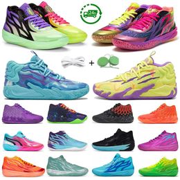 1.0 2.0 3.0 Chaussures de basket-ball pour hommes Sneaker Rick et Morty Spark Toxic Iridescent Whispers Blue Hive Multi-Color Fire Red White Man Trainers Sports Sneakers 40-47