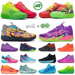 1.0 2.0 3.0 Chaussures de basket-ball pour hommes Sneaker Rick et Morty Spark Toxic Iridescent Whispers Blue Hive Multi-Color Fire Red Triple White Man Trainers Sports Sneakers