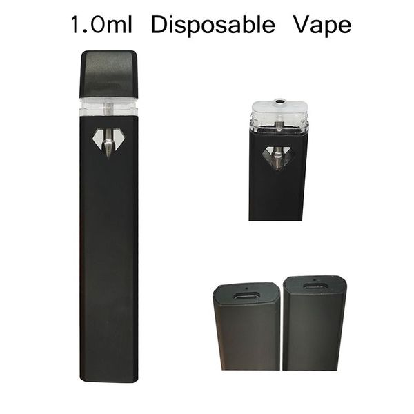 1,0 ml stylo vide 280 mah batterie rechargeable kits de stater d'huile épaisse qualité promise appareils cigarettes électroniques personnaliser disponible