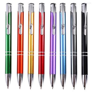 1.0mm Stylo Métal Stylo À Bille Presse Style Cliquez Stylos École Bureau Écriture Papeterie Fourniture