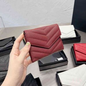 1/1 Designer Wallet Classic Card Holder 3 Fold Purse Luxury Designers Short Wallets Mens Women Leather Business Credit Card Holder Purse 220905