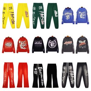 1: 1 Dupe livraison gratuite Pant Hell Star Shirt Sweat à manches longues Pantalons de survêtement