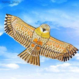 1,1 meter adelaar vlieger met 30 meter vlieger touw grote adelaar Flying Bird Kite Childrens Gift Family Travel Garden Outdoor Sports Diy Toy Y240416