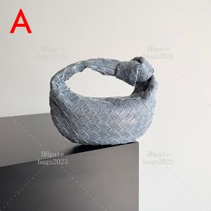 1: 1 espejo masa bolsas de piel de cordero bolsas de diseñador mini dama muñequera bolso de mezclilla textura de mezclilla con caja lb50v