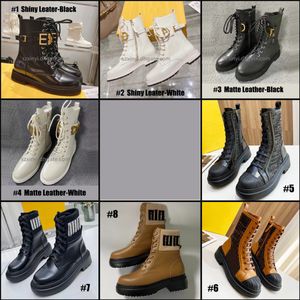 Premium mode leren dameslaarzen Martin Boots met veters EU35-42