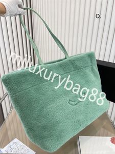 1: 1 qualité sac de créateur de qualité supérieure sac à main sac à bandoulière sac à bandoulière de luxe sac cc sac fourre-tout en peluche d'hiver 6 couleurs différentes pour le confort