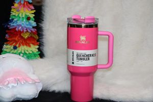 1: 1 Hetzelfde The Quencher H2.0 Tumbler 40 oz 4 uur heet 7 uur koud 20 uur Iced Cups 304 Swig Wine Cup Portable Cup Summer Portable Cup Flamingo