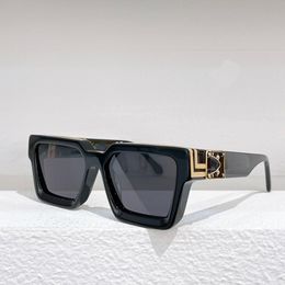 1.1 vierkante zonnebrillen iconisch puntpatroon frame miljonair bril oversized glanzende gouden Z1910 lensstijl laserlogo modefeest multicolour bril