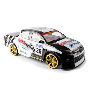 1:10 4WD Afstandsbediening 70KM / H Snelle auto met lichte drift Racing Dual Battery