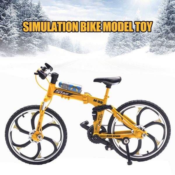 1/10 Simulation Mini BMX Vélo Flick Finger Alliage Modèle de vélo de route de montagne Nouveauté Enfants Jouets Collection Adulte Cadeaux 220608