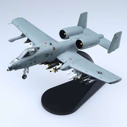 Avion d'attaque Thunderbolt II Warthog 1/100 A-10, modèle militaire de chasse en métal pour collections et cadeaux