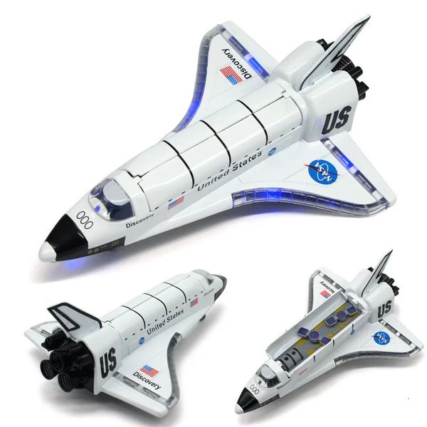 1 100 ALLIAL SPACE NAVETLE Die Die Craft Craft Plane Spaceship Modèle 19cm Longueur avec musique légère pour enfants Toys 231221