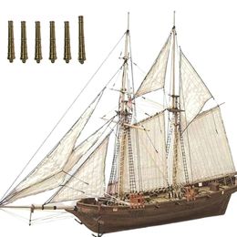 1 100 Modèle de navires en bois en bois kits de montage de construction de construction de bricolage