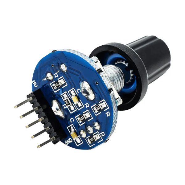 1-10pcs módulo de codificador rotativo 360 ° para el desarrollo del sensor de ladrillo Arduino Audio Round Potentiómetro de la perilla Capa EC11 Módulo