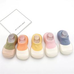 1 ~ 10 stcs Baby First Shoes Toddler Walker Infant Boys Kids Rubber Soft Sole Floor Barefoot Casual Shoes Knit Booties