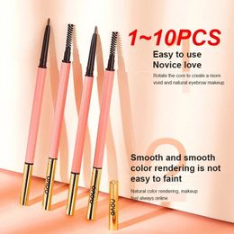 1 ~ 10pcs Couleurs Ultra Fine Feedrow crayon Précise Franc Definer Long Lasting Imperproof Blonde Blonde Brown Tattoo Pen Crayon à plumes 240515