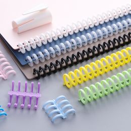 1/10 stks DIY Spiral Binders 30 Gatencirkels Ring Spiral A4 Notebook Binding Clips Losse blad papierboek Pakboeken Album Binder