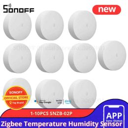 1-10pcs Sonoff Snzb-02p Zigbee Temperatuur vochtigheidssensor Smart Home Works met Sonoff Ihost, ZB Bridge-P, ZbDongle-E