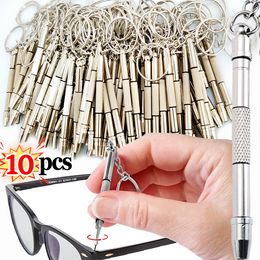 1/10 % Stalen bril Multifunctionele schroevendraaiers Eyewear Sleufted schroevendraaier Portable Watch Telefoon Drie doelreparatie Tools