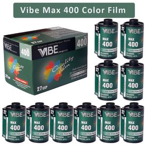 1-10roll Vibe Max 400 Color Film 27Exp / Roll ISO400 135 Film négatif 35 mm Film pour VIBE 501F CAMERIE (Validity Perough2025.06)