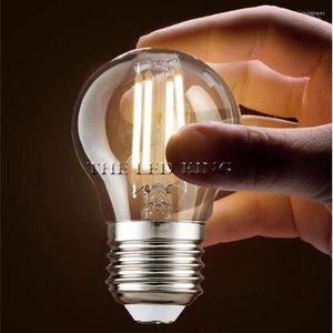 1- 10x G45 LED-filament Ball Bulb E27 E14 220V 18W 24W Retro Loft Style geschikt voor kroonluchter Lichten Tafellicht Decoratie