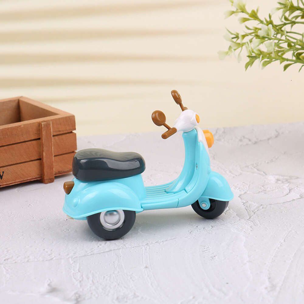 1:12 Dollhouse Miniature Cartoon Motorcycle Stroller Model Furniture Accessories For Doll House Decor Kids Pretend Play Toys