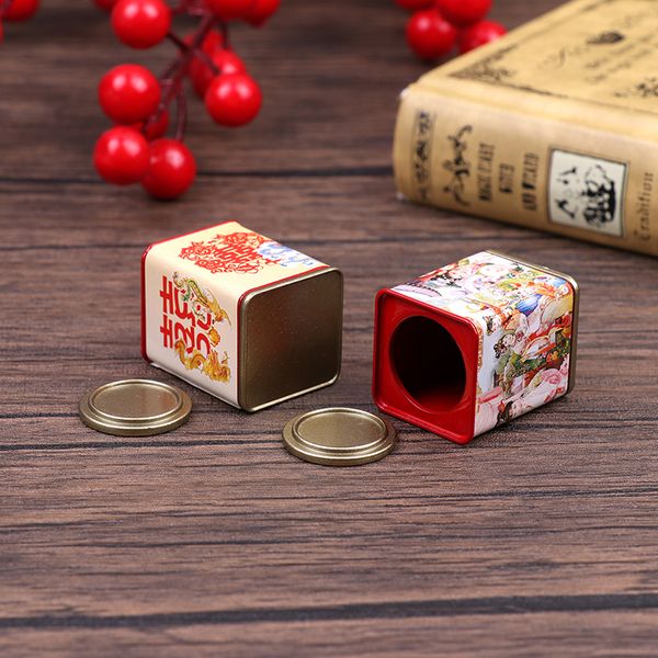 1:12 Dollhouse Miniature Cookie Jar Candy Box Rangement Tank Alloy Piggy Bank Mobilier Mobilier Modèle Doll House Decor Accessoires