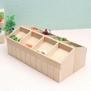 1:12 Dollhouse Miniature Supermarket Fruit and Vegetable Rack Afficher l'étagère Modèle Accessoires pour Doll House Decor Toy