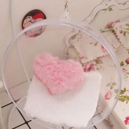 1:12 Échelle Clear Texture Dollhouse Panier de suspension Fairy Garden Doll Swing Accessories Micro Landscape Miniature Rocking Chaise