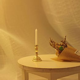 1:12 Schaal Dollhouse kandelaar Miniatuur Candlestick Doll Accessoire Mini Desktop Ornament Play House Scene Model Kids speelgoed