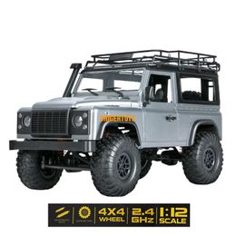 1:12 Schaal Mn Model RTR -versie RC CAR 2.4G 4WD MN99S RC ROCK CRAWLER CAR D90 Defender SUV Remote Control Off -Road Truck Toys