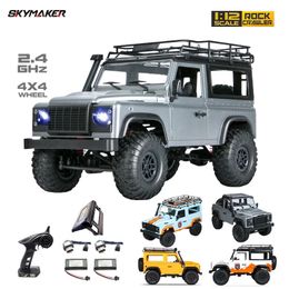 1/12 Escala MN Modelo RTR Versión WPL RC Coche 24G 4WD MN99S Rock Crawler MN98 MN99 Defender Pickup Control remoto Camión Juguetes 240103