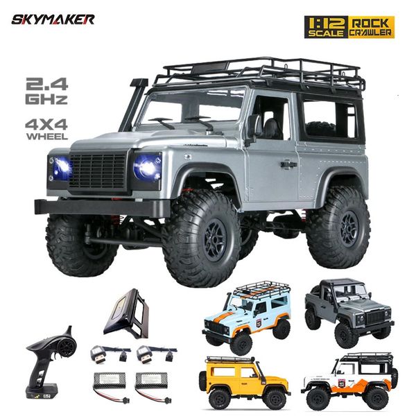 1/12 Escala MN Modelo RTR Versión WPL RC Coche 24G 4WD MN99S Rock Crawler MN98 MN99 Defender Pickup Control remoto Camión Juguetes 231229