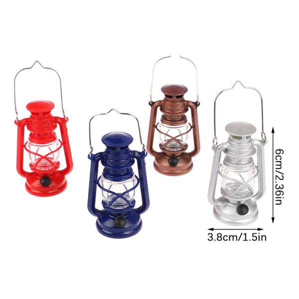 1:12 escala retro mini linterna keroseno lámpara de aceite en miniatura DIY Declar accesorios de decoración Ornaments Feat Play Jugar juguete para niños