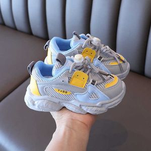 1-12 jaar kinderen tenIS schoenen peuter jongens meisjes schoenen lente herfst kinderen sport loopschoenen mesh ademend meisjes sneakers G1025